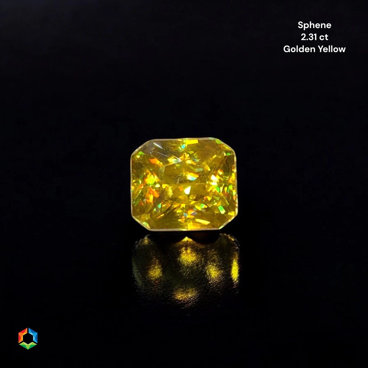 2.31 ct Yellow Sphene Octagon
