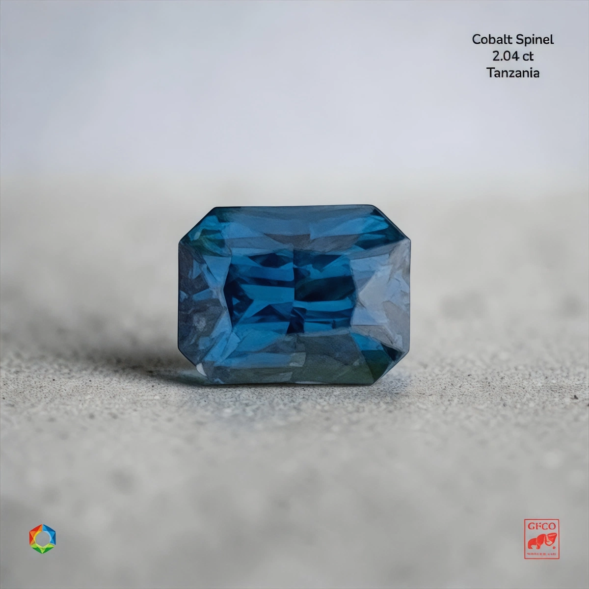 2.04 ct Blue Blue Spinel Octagon – GFCO Certified