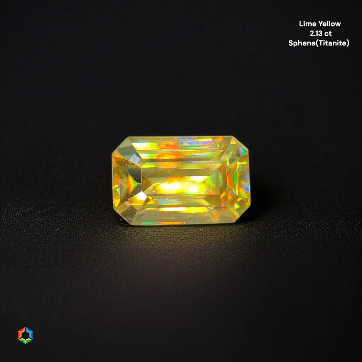 2.13 ct Yellow Sphene Octagon