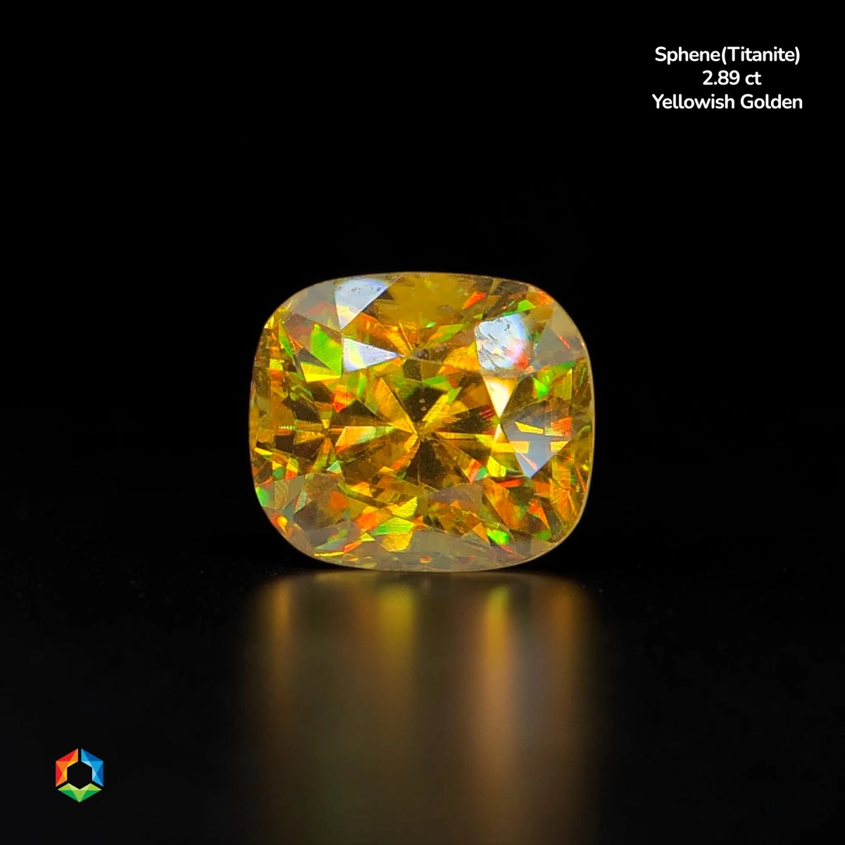 2.89 ct Yellow Sphene Octagon