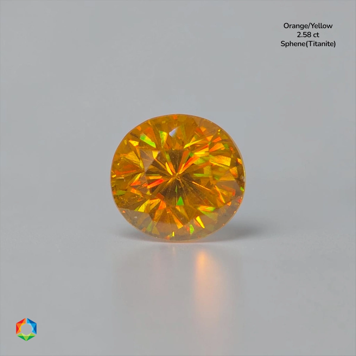 2.58 ct Yellow Sphene Oval