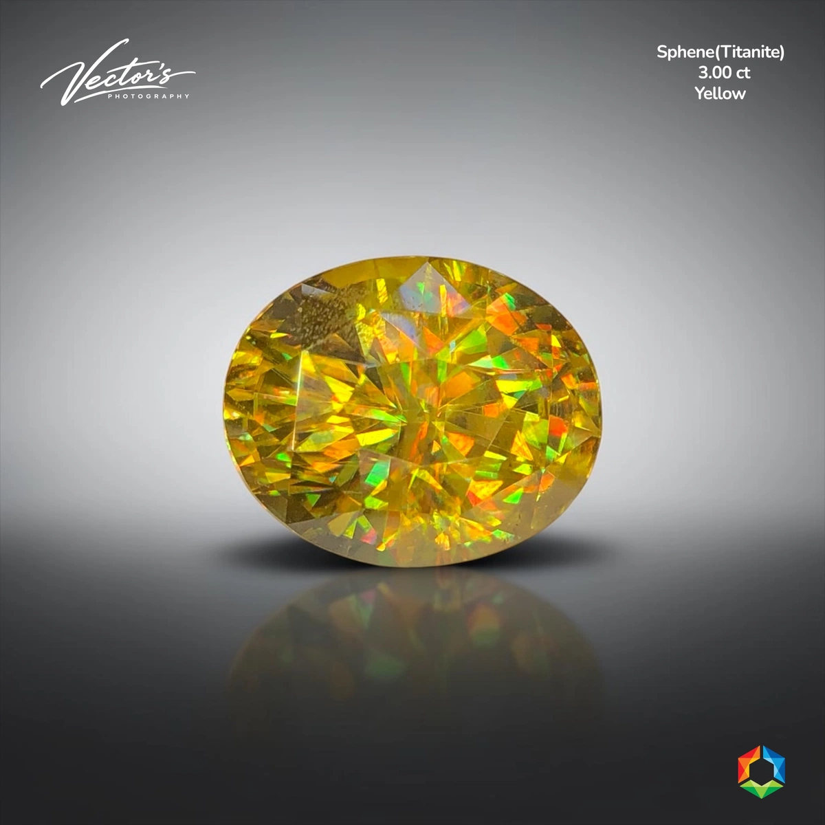 3.00 ct Yellow Sphene Oval